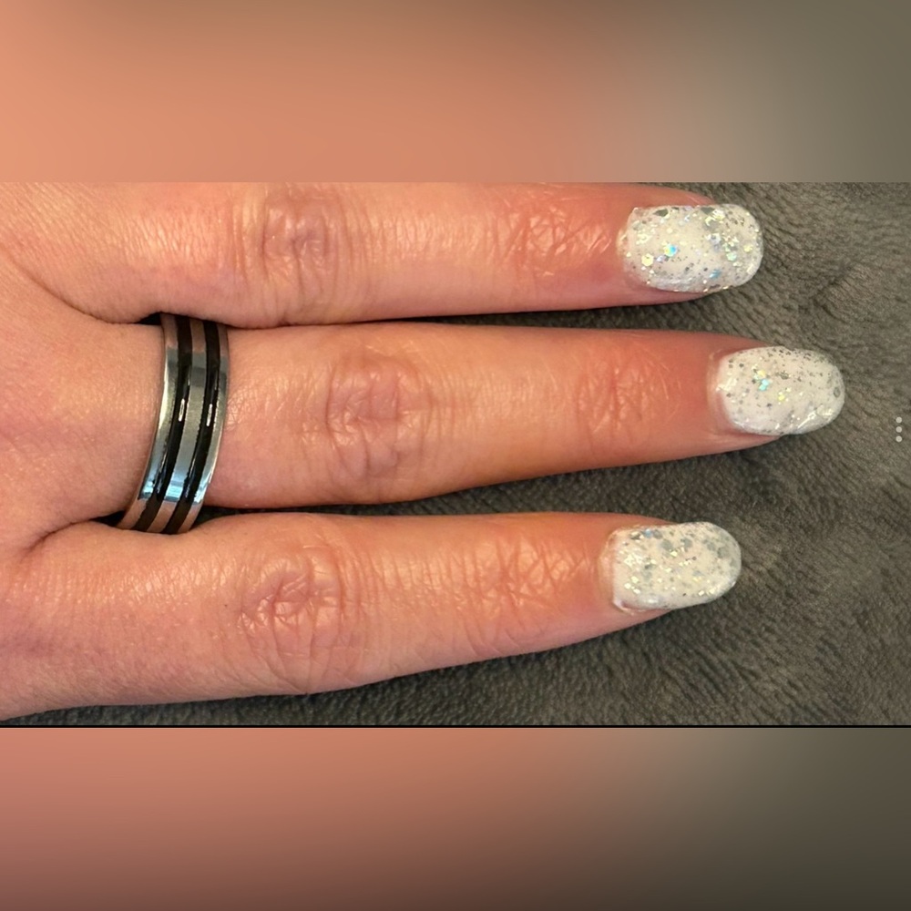 BN Stainless Steel Ring Silver/Black
Size 22